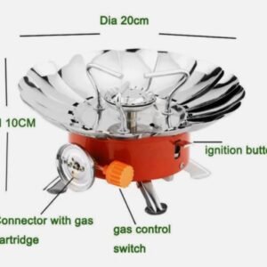 Portable Camping Mini Gas Stove – Durable Outdoor Cooking Stove for Camping, Hiking, Travel & Emergency Use