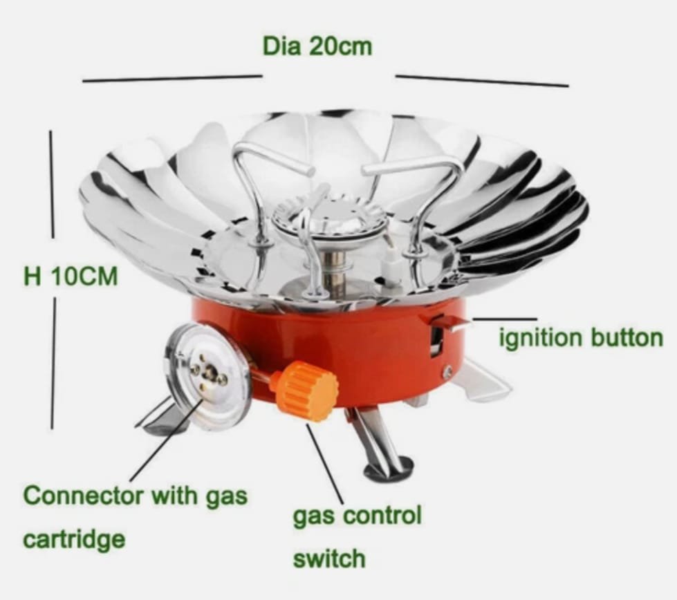 Portable Camping Mini Gas Stove – Durable Outdoor Cooking Stove for Camping, Hiking, Travel & Emergency Use
